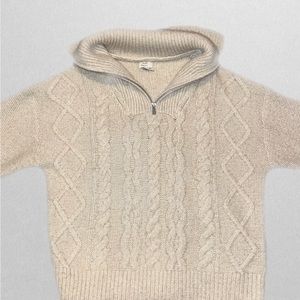 Woven Half zip sweater